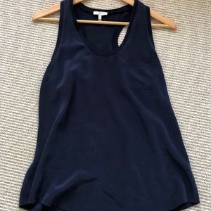 Joie blue silk tank